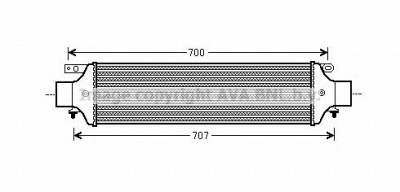 AVA QUALITY COOLING fta4364 -  Интеркулер